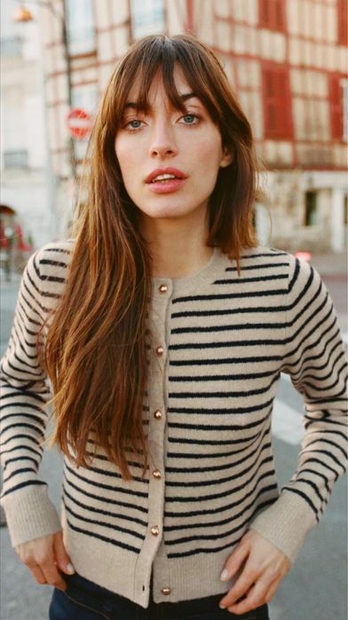 Раирана жилетка със златни копчета ZARA, размер М