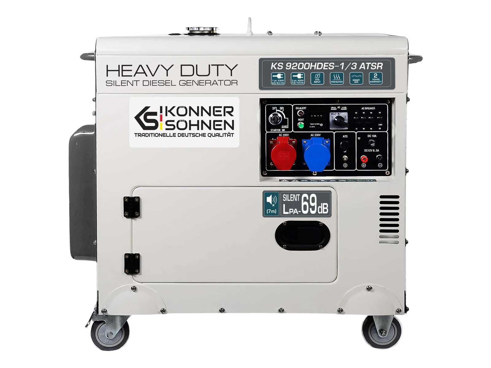Generator Diesel Könner & Söhnen KS 9200HDES-1/3 ATSR 230/400V, 7.5 kW