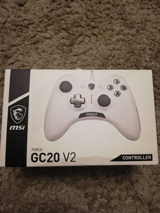 Controller cu fir PC Android Msi GC20 V2 alb Nou