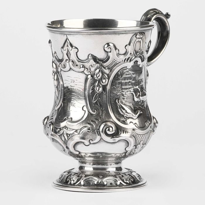 Halba din argint 925-Glasgow Scotia an 1863-300 ml-argintart.ro