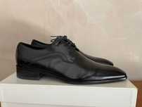 Pantofi eleganti cu siret, din piele neagra, Joop!, marime 44