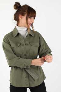 Новая турецкая женская габардиновая куртка -жакет  хб джинс размер L