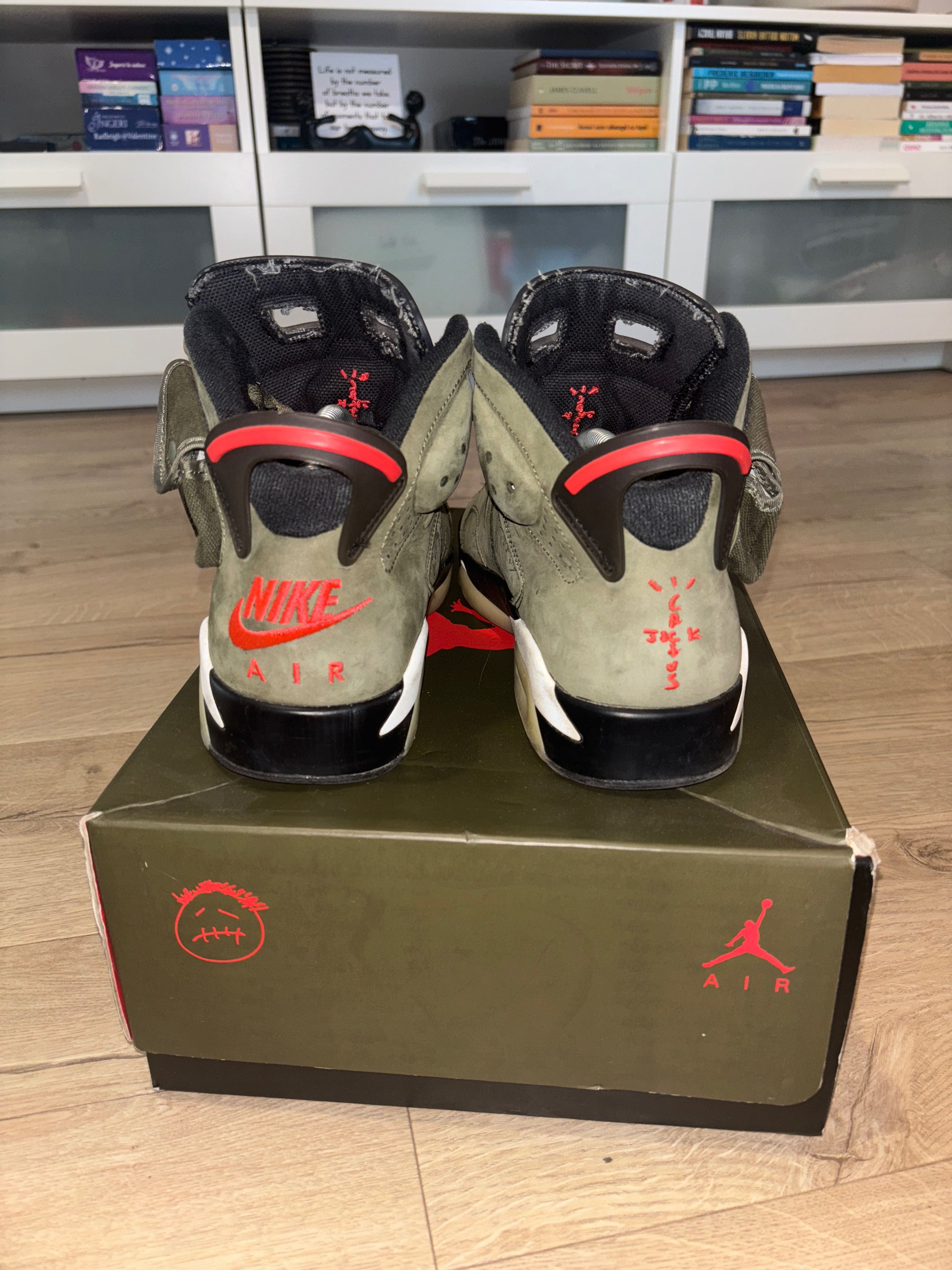 Air Jordan 6 Retro x Travis Scott Olive Green