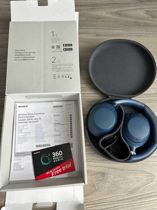 Casti Sony WH-XB910N, wireless cu noise cancelling, bass & touch panel