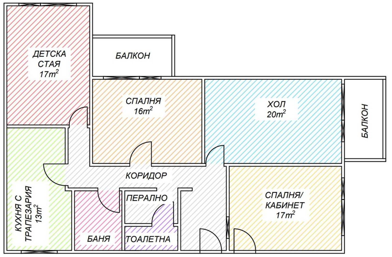 Продава се Многостаен апартамент в Русе, Централен южен район - 125 кв.м за 880 €/кв.м - Снимка #10