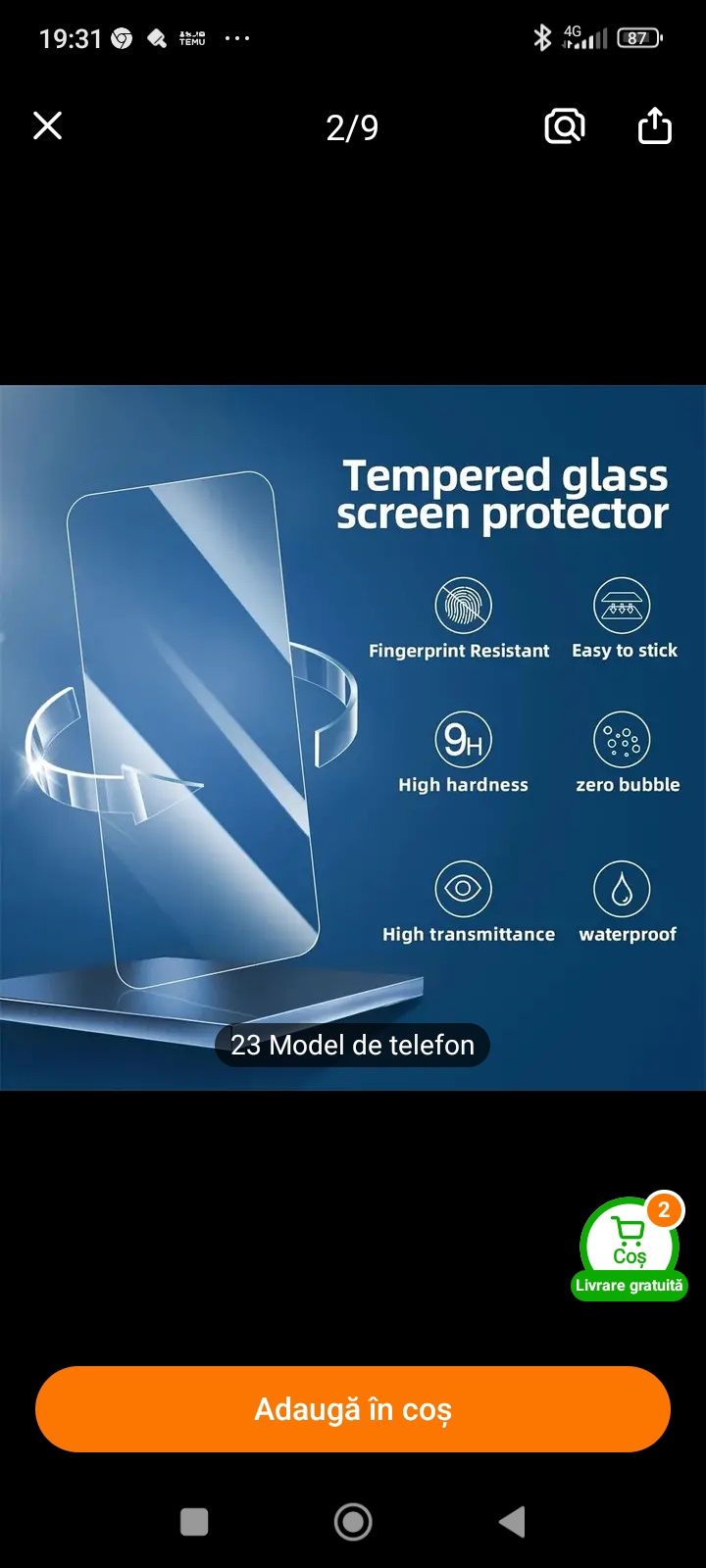Sticla protectie Xiaomi Note 13