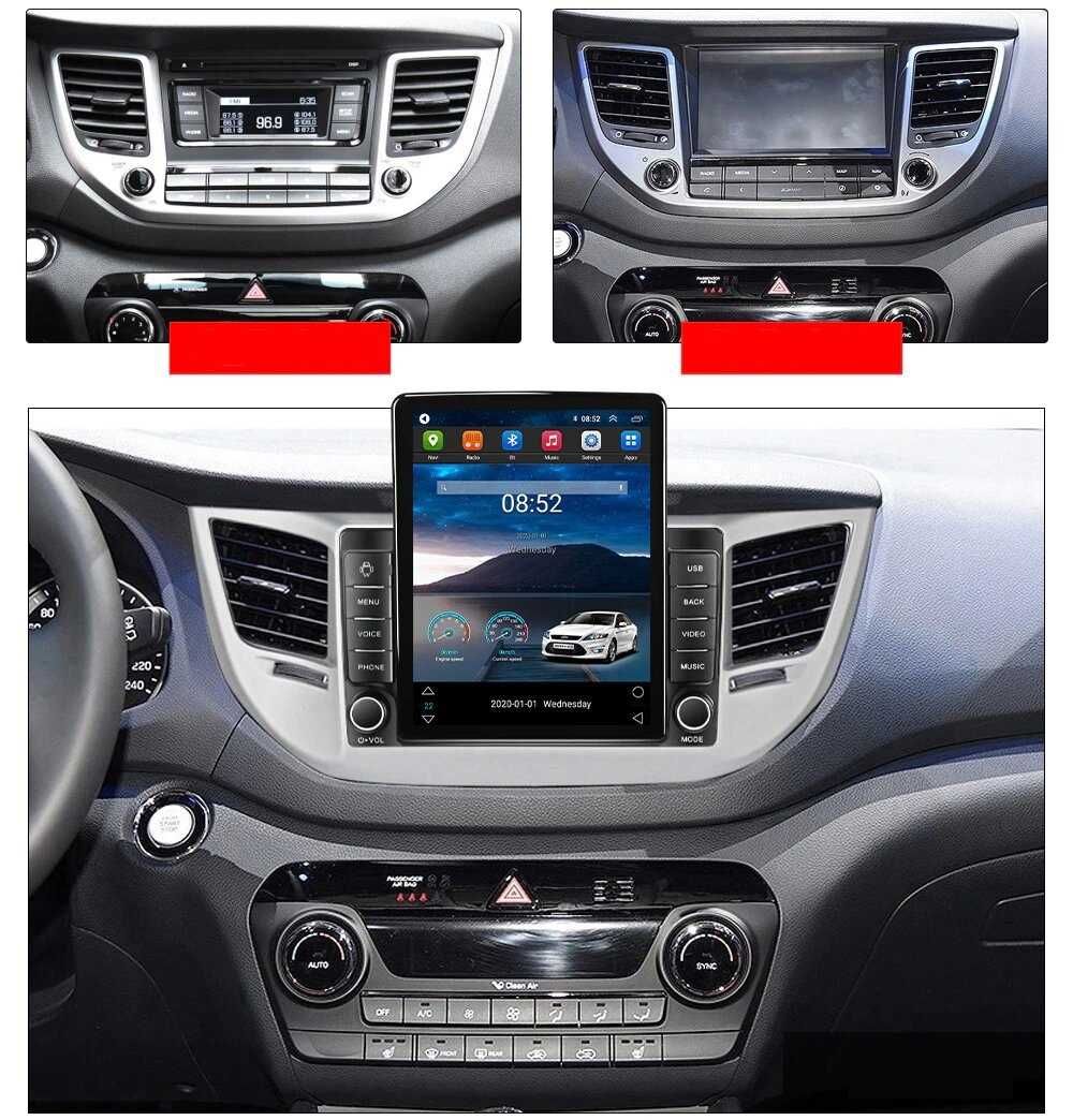 Navigatie Hyundai Tucson din 2014 - 2018 TESLA 9.7 inch Garantie 4GB