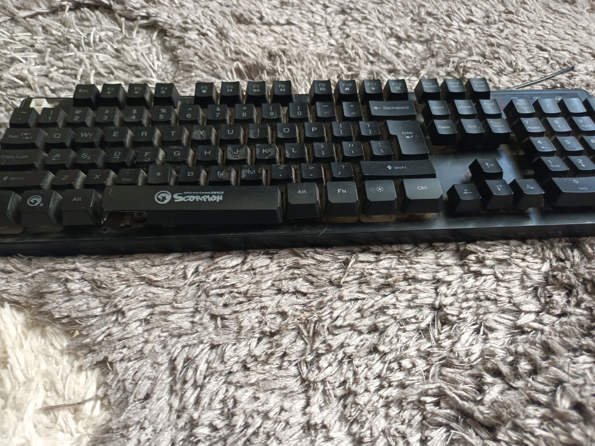 Tastatura gaming led mecanica scorpion leduri mixte
