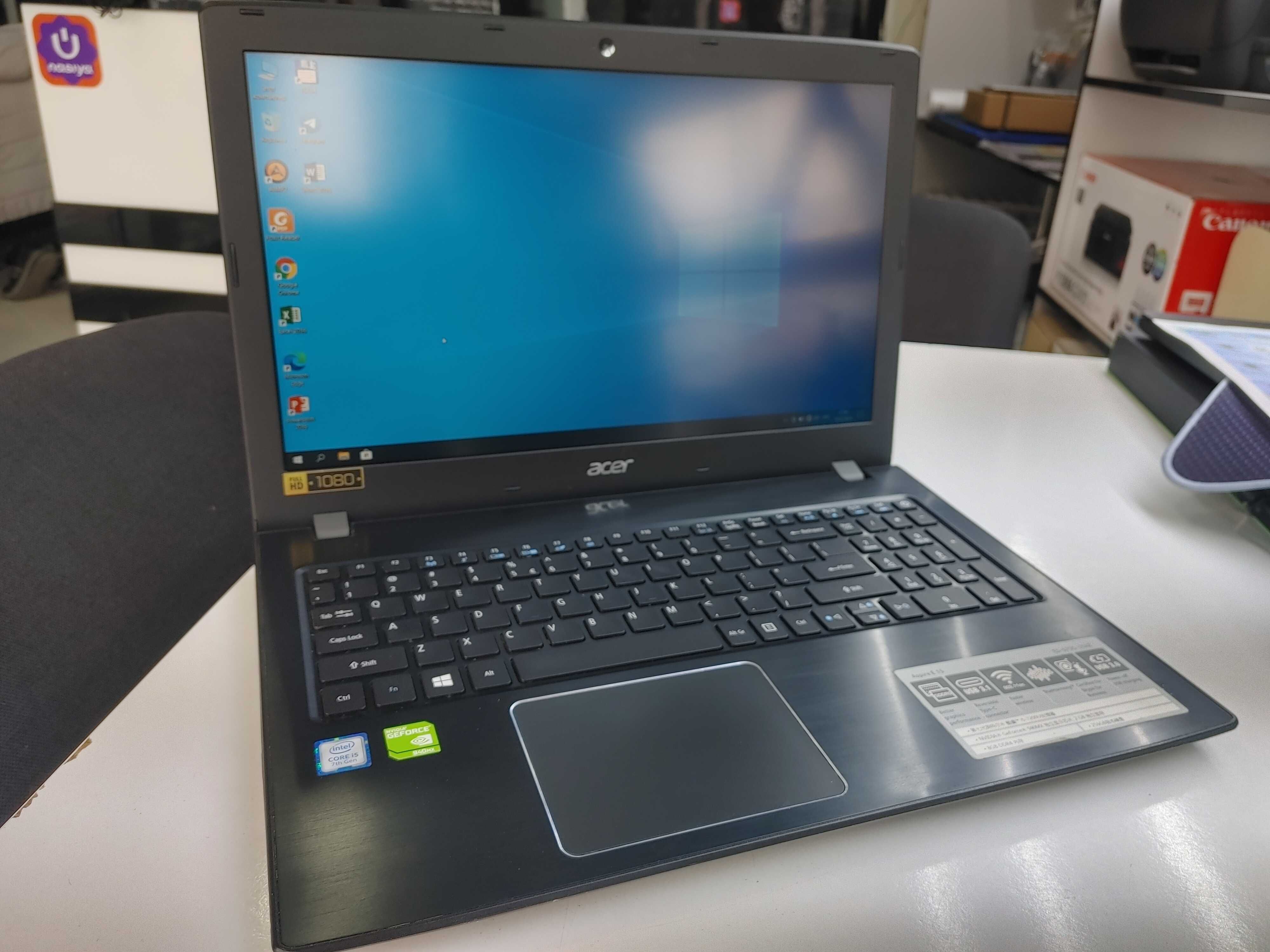 Acer  Aspire 15.6 HD i5-7200U 8/256 VGA 940MX 2gb