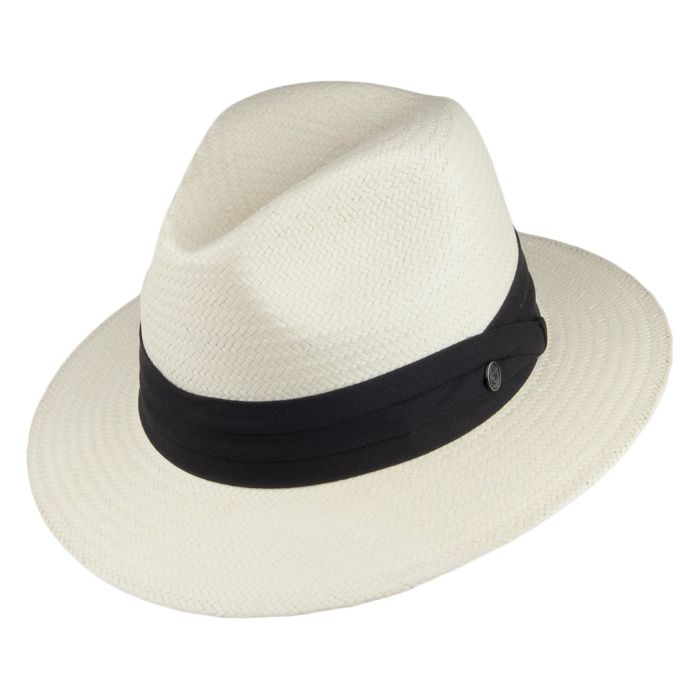 Palarie din paie Toyo Safari Fedora - Jaxon & James