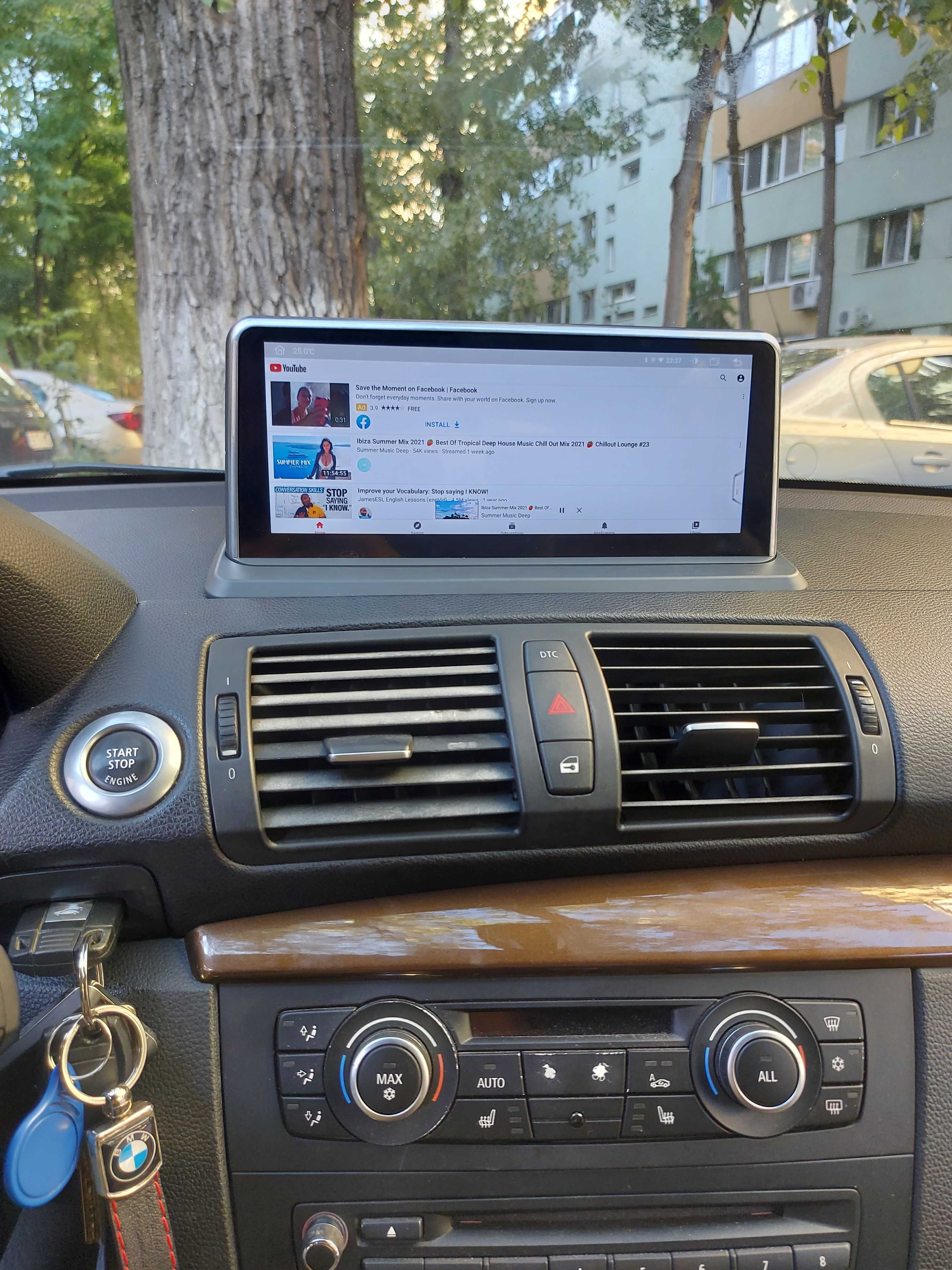 Navigatie android Carplay BMW seria 1 e87 YouTube Waze GPS