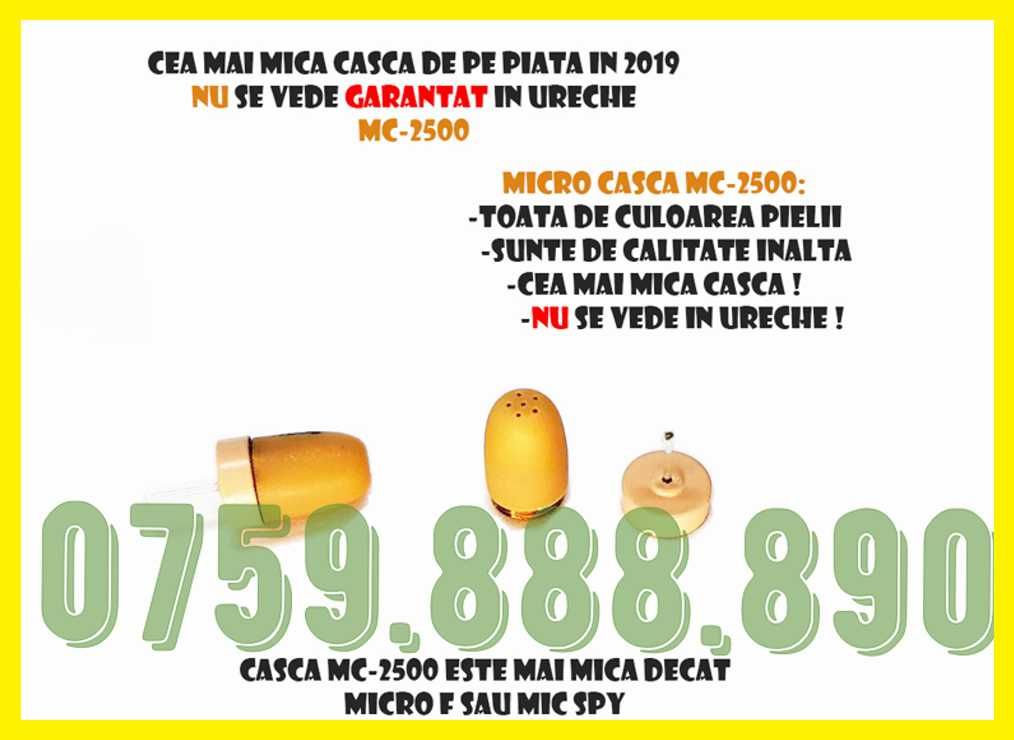 Casca de copiat Fara Telefon Casti de copiat Nedetectabile Cutiuta GSM