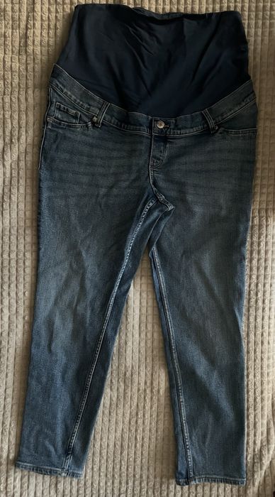 Дънки и ленен панталон за бременни H&M без следи от ползване