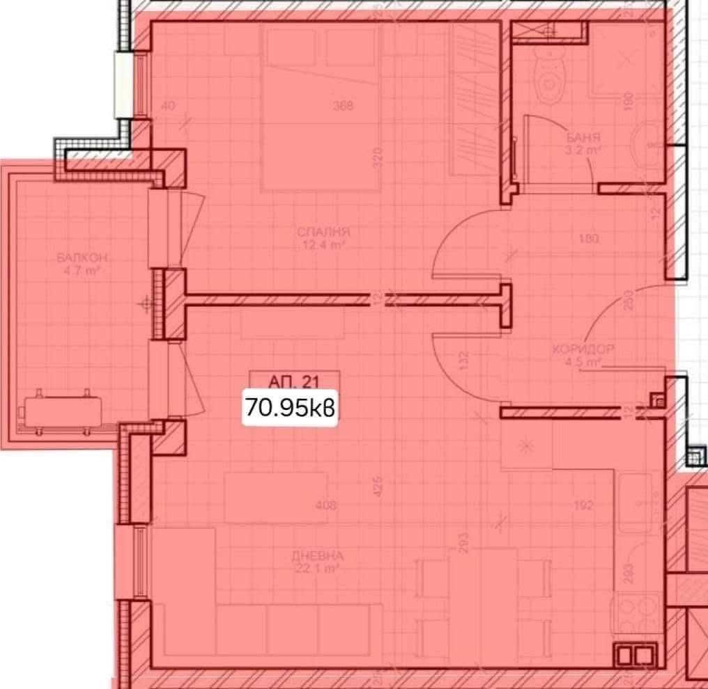 Продава се Двустаен апартамент в Стара Загора, Железник - център - 71 кв.м за 874 €/кв.м - Снимка #2