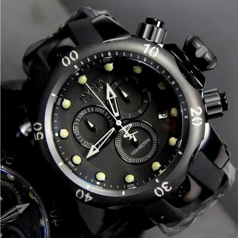 Часы 6051 Invicta Reserve Venom швейцария Swiss Ronda Z60, Black