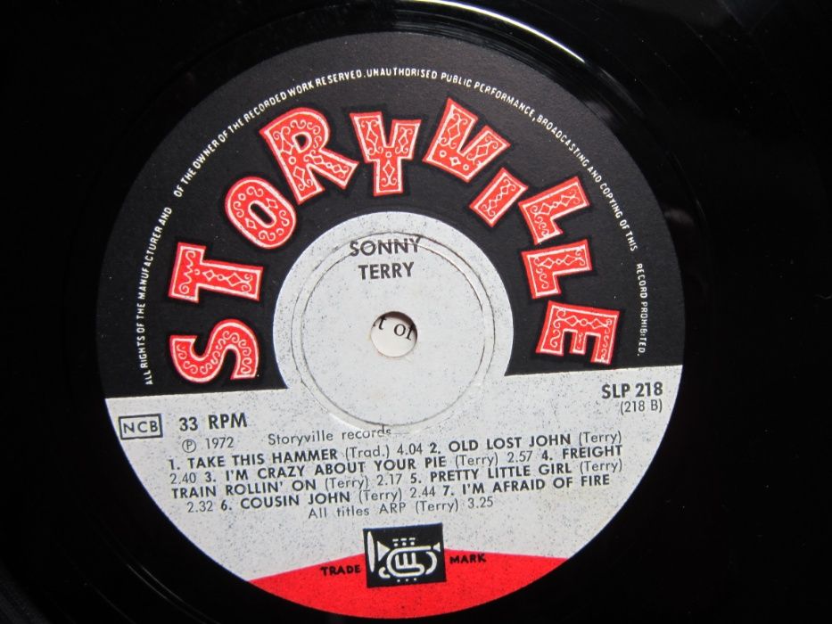 vinil rar blues - Sonny Terry ‎- Wizard Of The Harmonica 1972