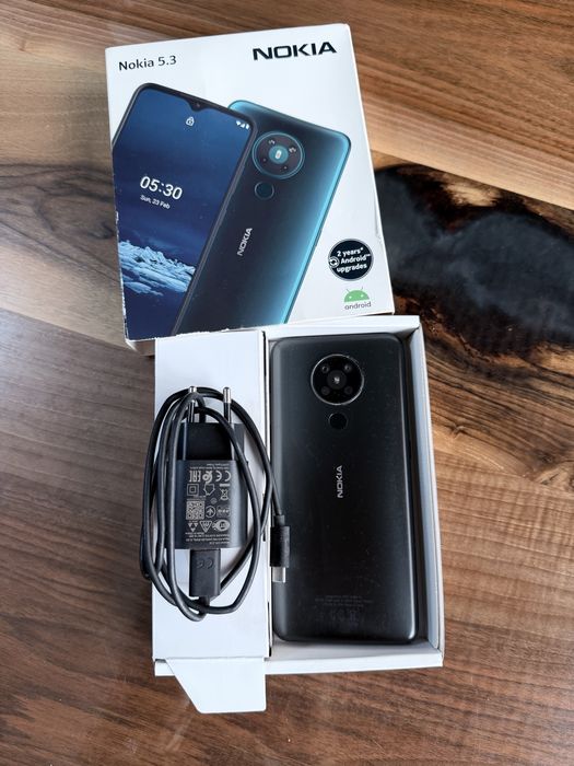 Nokia 5.3 black кутия/зарядно