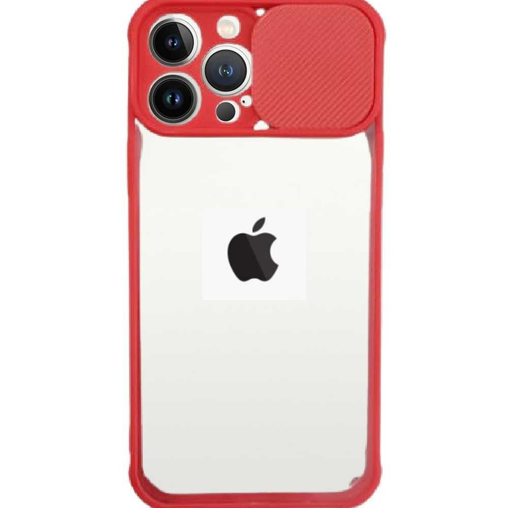 Husa silicon, pentru Iphone 13 Pro Max cu protectie camera, Rosu