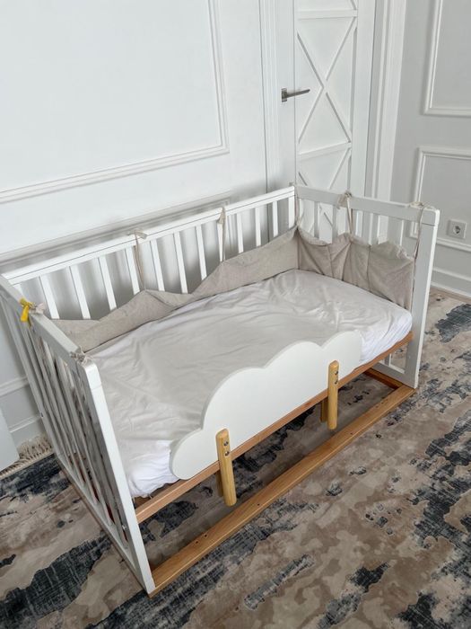 Кроватка Happy Baby из бука + матрас