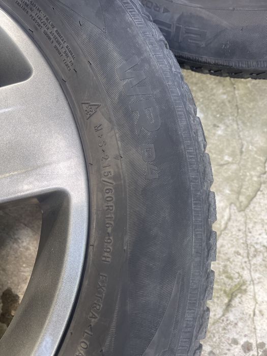 Jante 5x112+ Cauciucuri  iarnă 215/60 R16