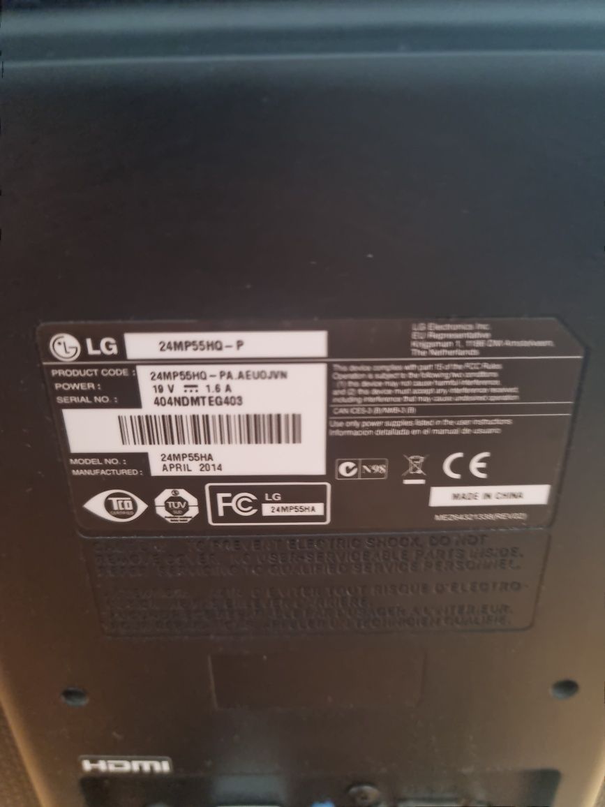 Calculator Dell si monitor LG 24".