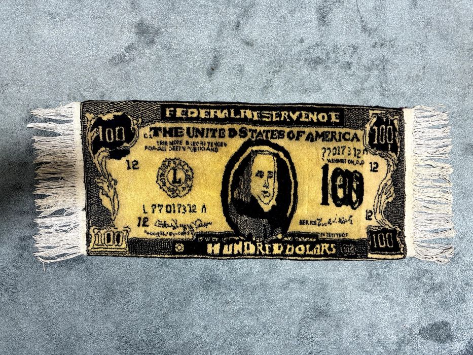 100$ Ковер доллар редкий эксклюзив Hand made ручная работа