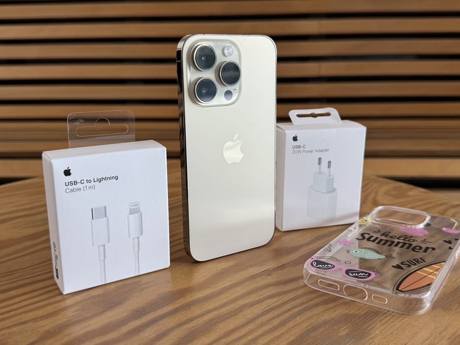 iPhone 14 PRO Gold•128GB•Neverlocked•5G-FARA SCHIMBURI