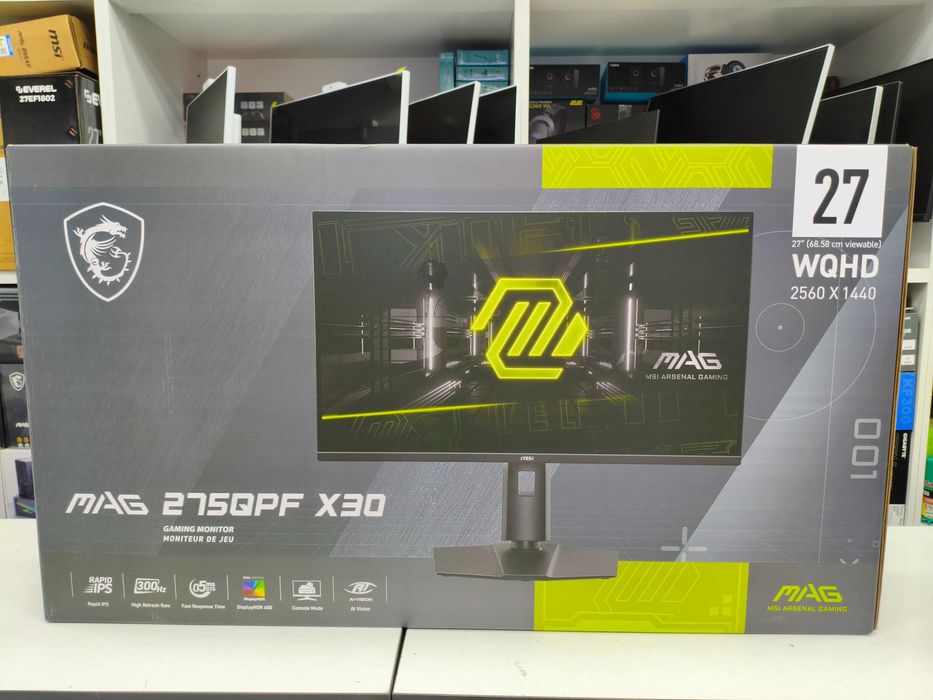 Монитор MSI MAG 275QPF 27" 2K 300hz Rapid IPS, 0.5ms, HDMI, DP (Black)