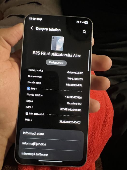 Vand urgent Samsung galaxi s25fe