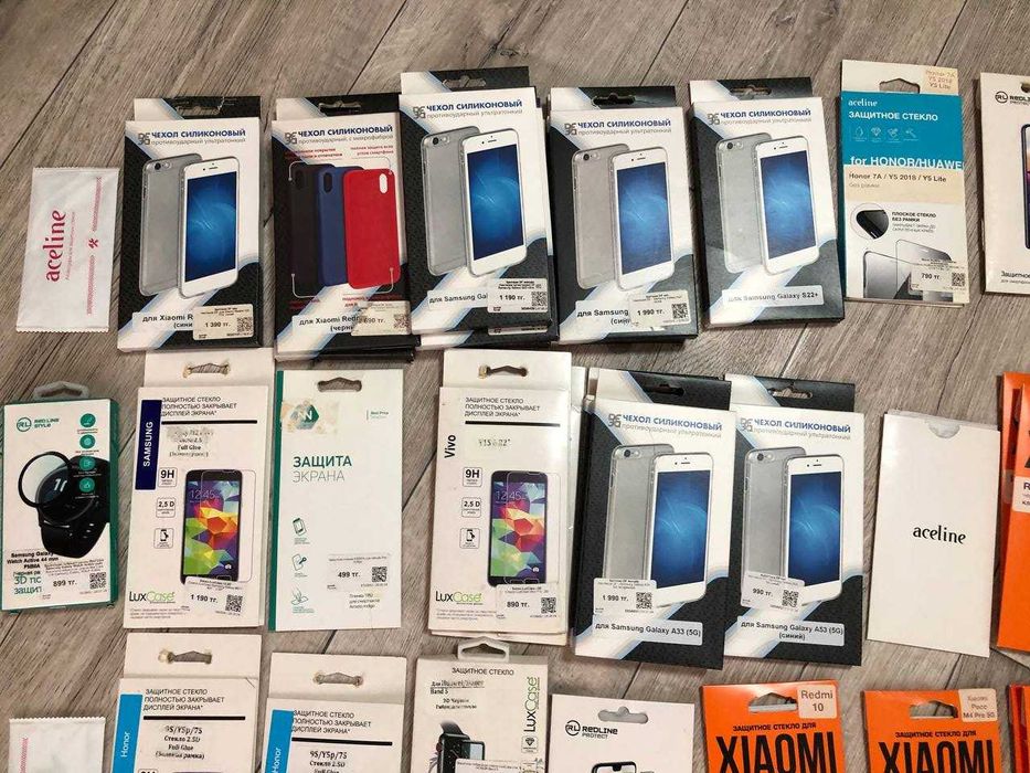 Чехол стекло для iPhone Xiaomi Samsung Huawei Honor Poco Redmi