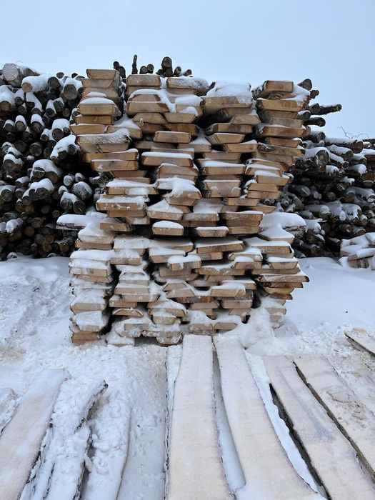 Берёза не обрезанная доска