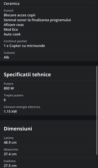 Cuptor cu microunde Samsung
