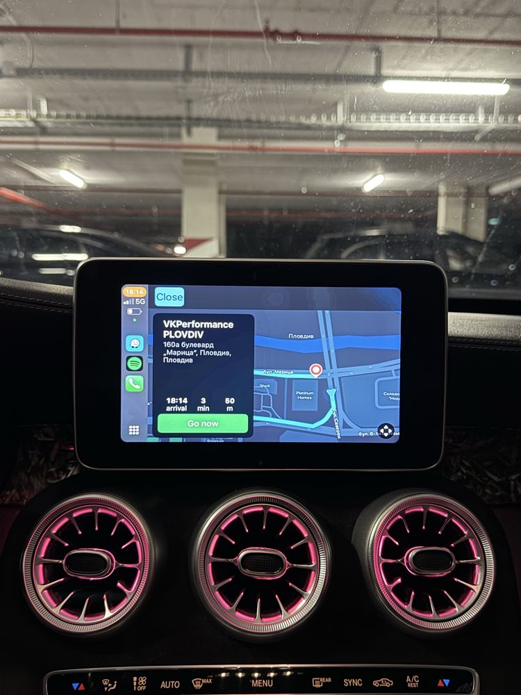 Бежичен Carplay & Android Auto за Mercedes (NTG5.0/5.1)