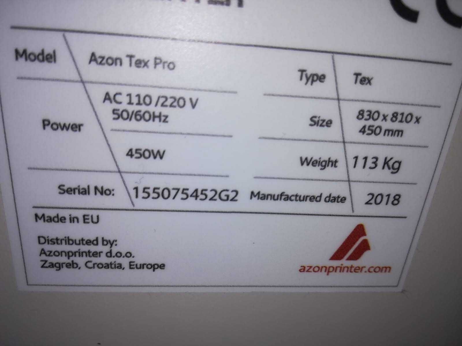 Imprimanta textila DTG Azon Tex Pro