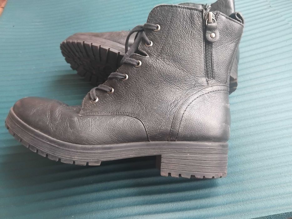 Дамски боти / ботуши - естествена кожа, 40 номер