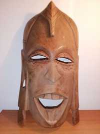 Masca africana de lemn abanos / Statuete africane tribale Africa