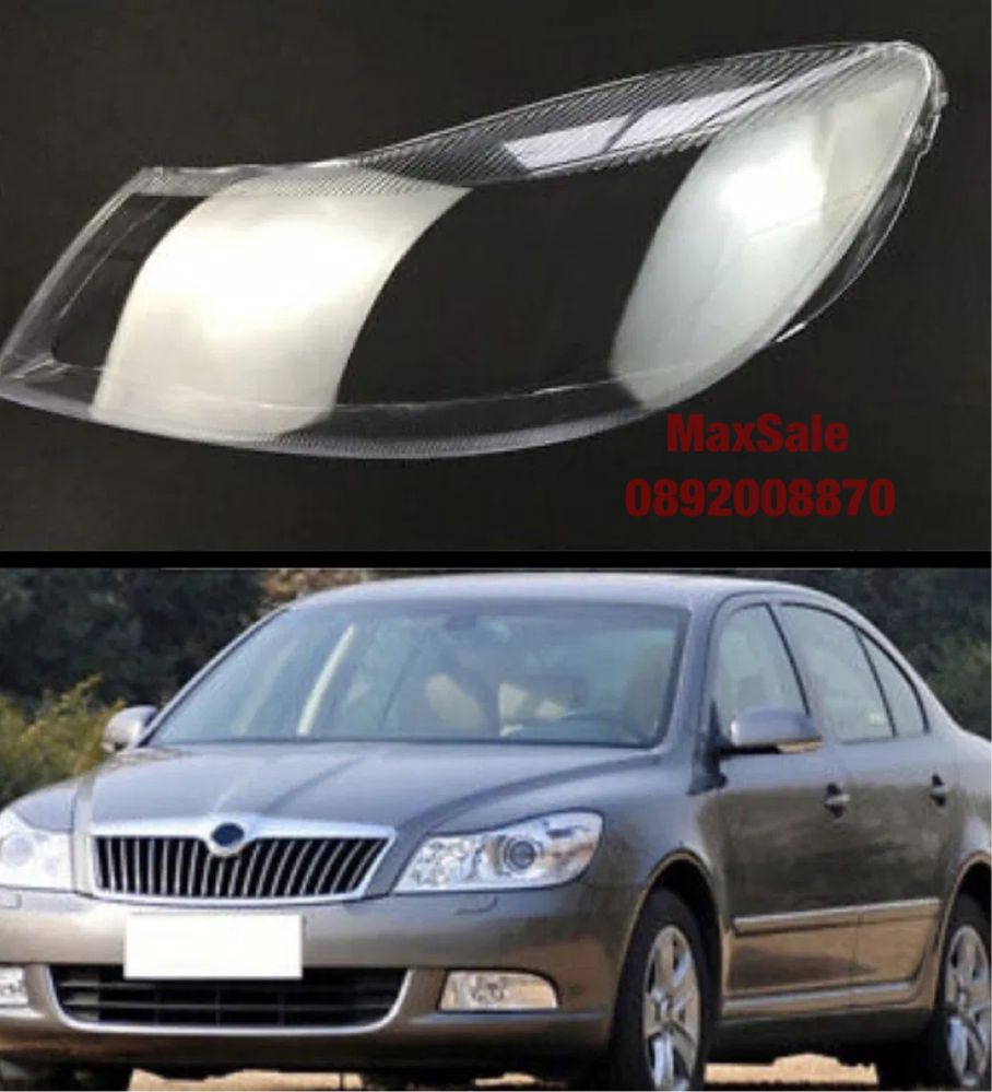 Стъкло капак за фар за Skoda octavia 2 a6 Шкода октавия