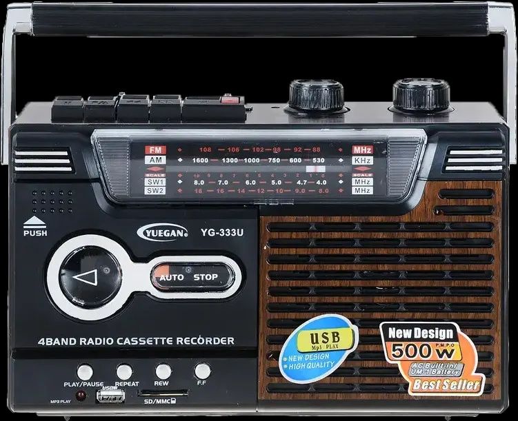 Radio casetofon micro sd usb