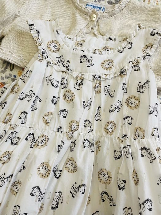 Рокля с животните от джунглата на Mayoral 98 см 3 г.