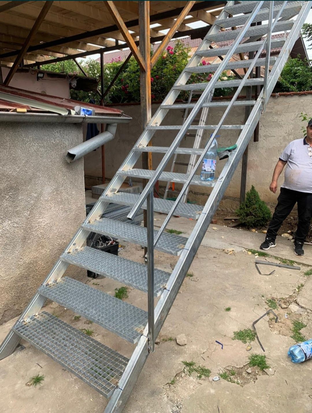 Scări metalice galvanizate