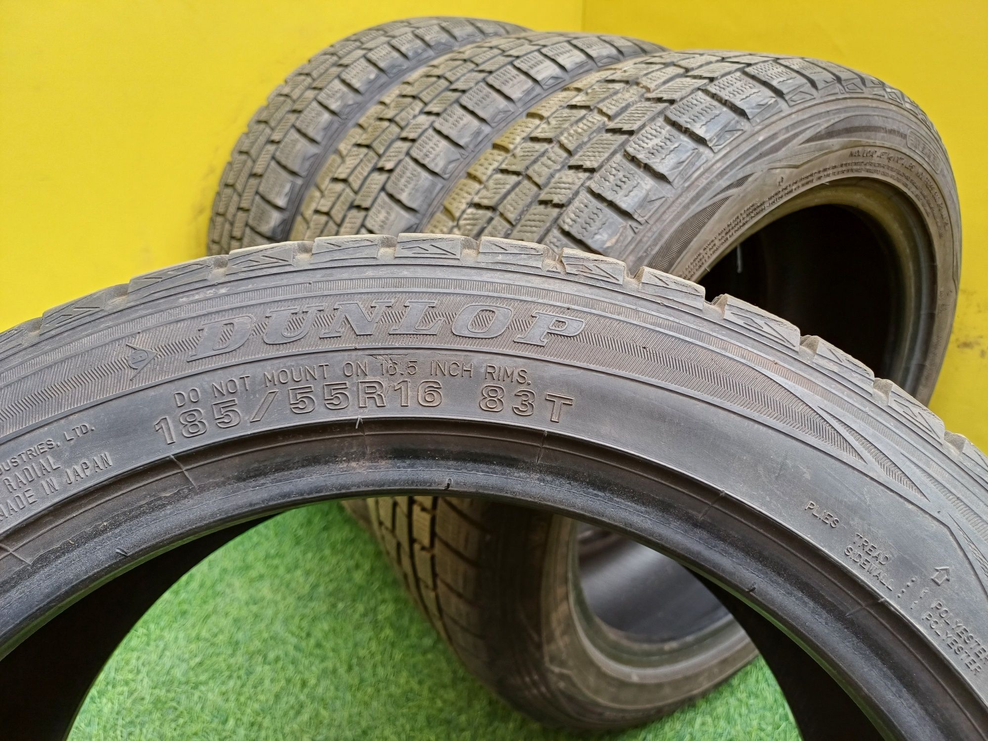 Шины 185/55 R16 Dunlop комплект.