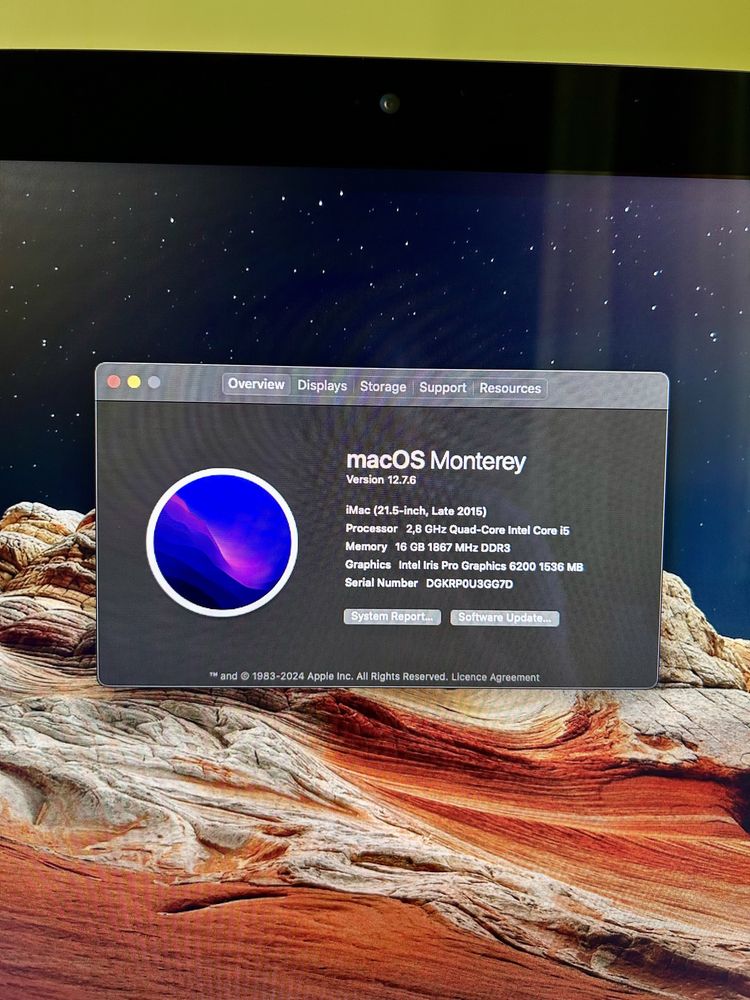 Imac 21.5inch Late 2015 4k retina