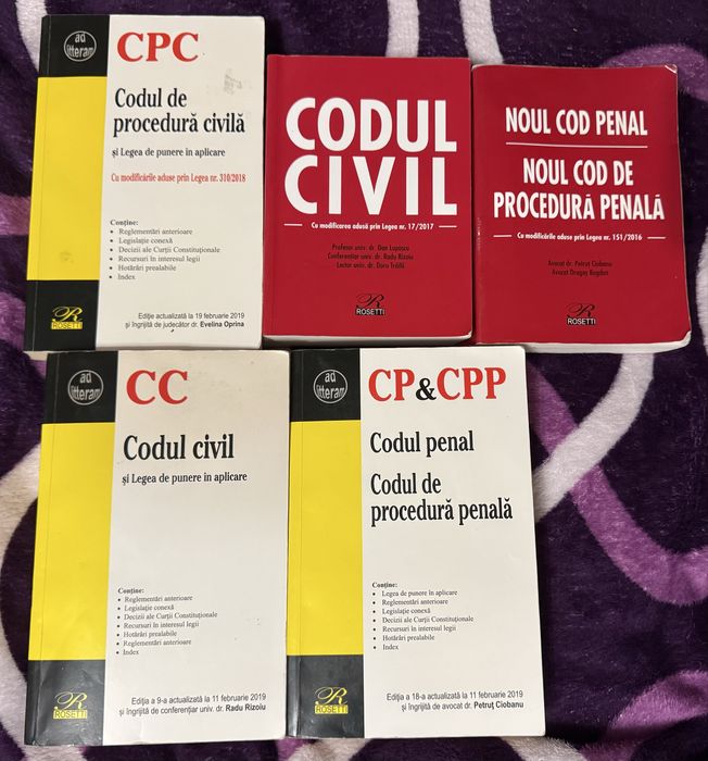 Vand carti / Coduri / Drept