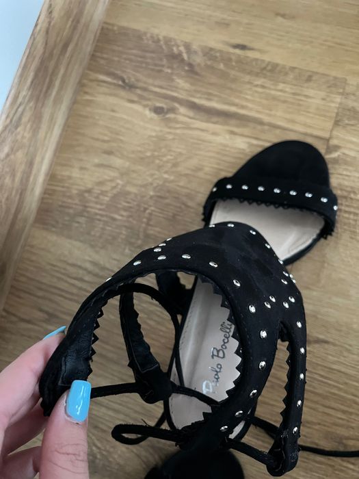 Летни сандали (велур)