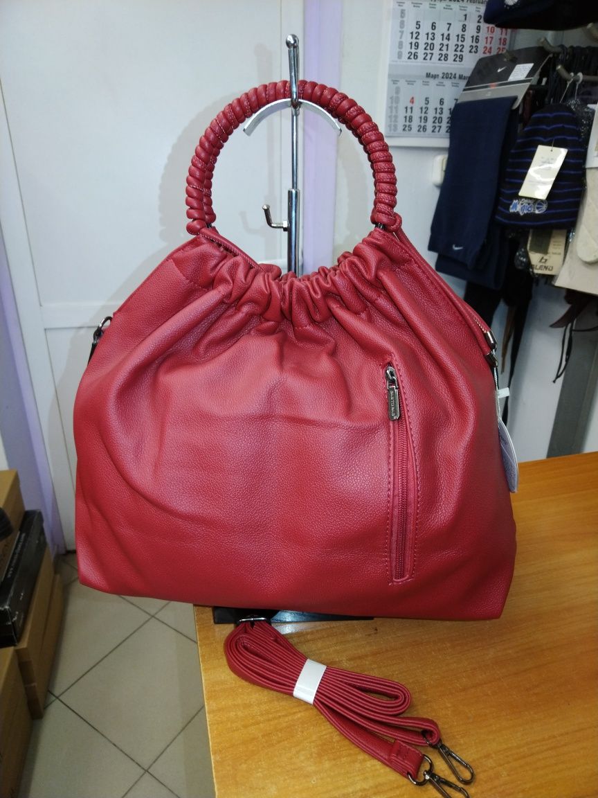 Дамска чанта м. 3777 червена