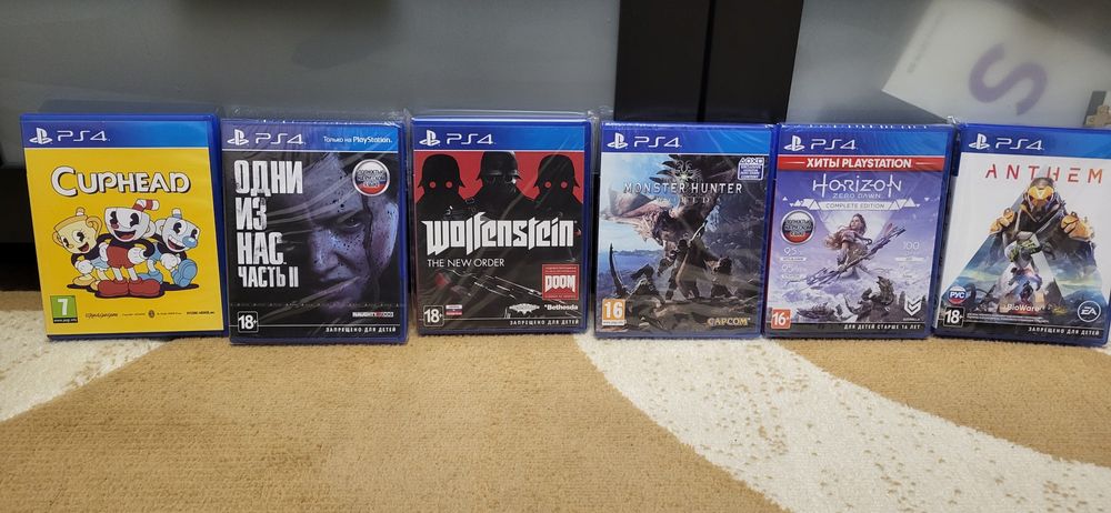 Диски на Playstation 4