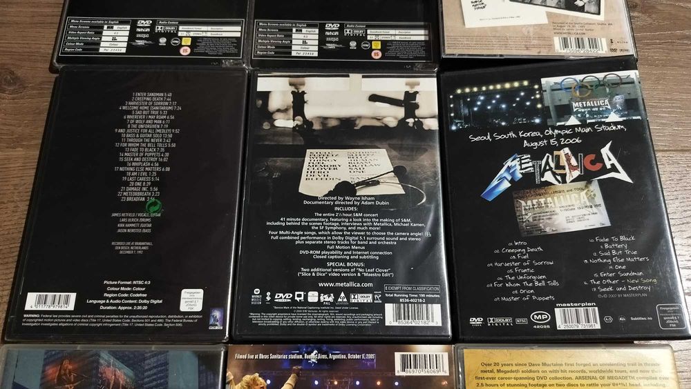 Lot Metallica / Megadeth DVD / CD Thrash Metal Live