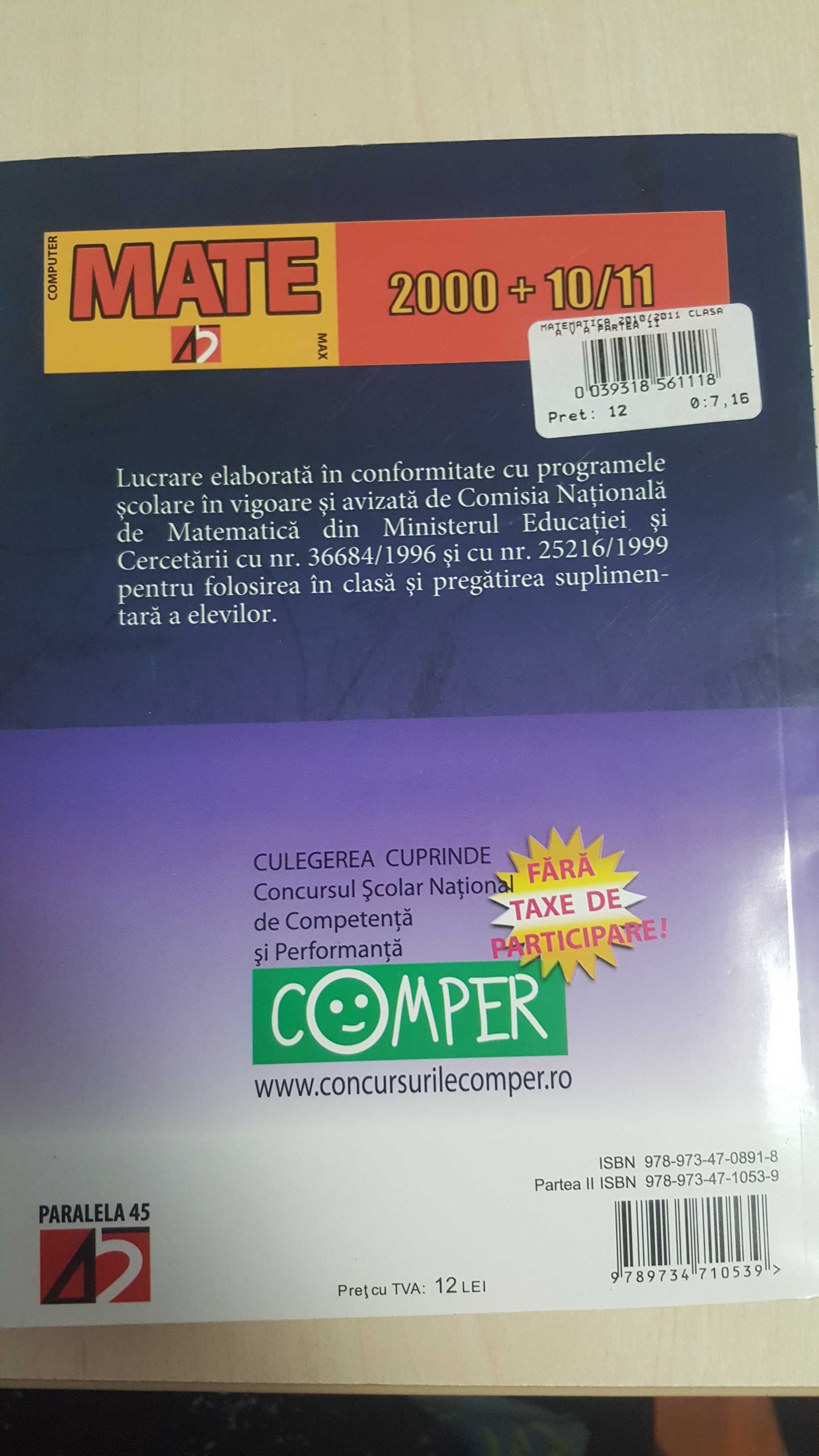 Aritmetica, algebra, geometrie ptr clasa a 5a, partea a 2a