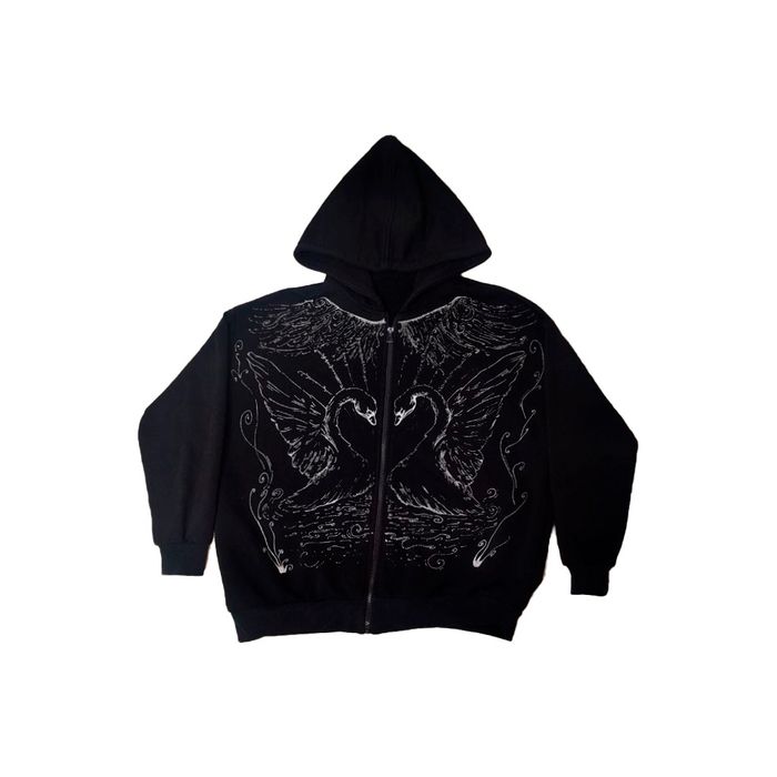 Зип худи кастом ручная работа