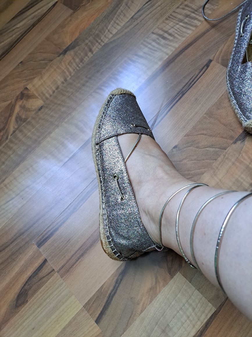 Espadrile Zara glitter